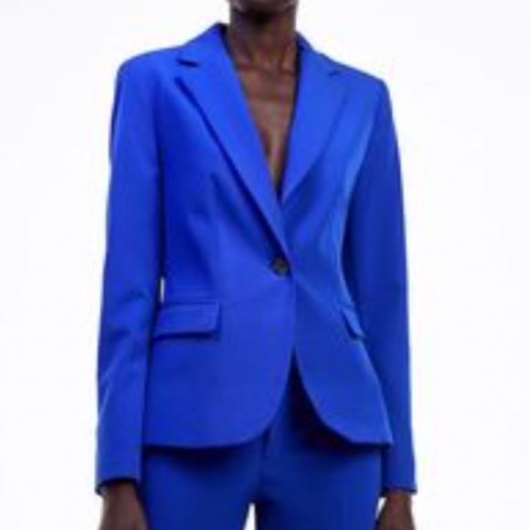 Zara Cobalt Blue Jacket - Picture 1 of 5